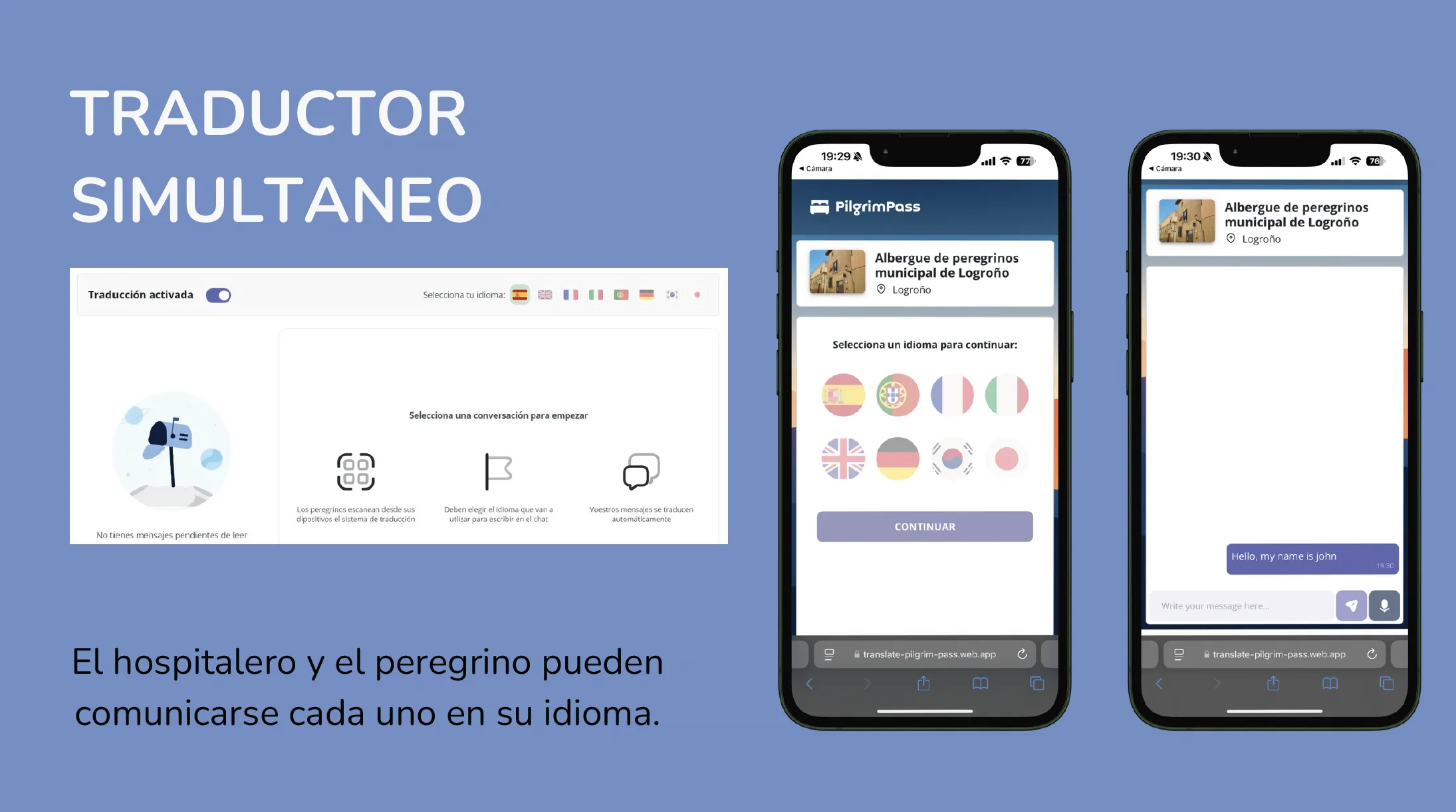 Consulta de plazas disponibles en Pilgrim Pass